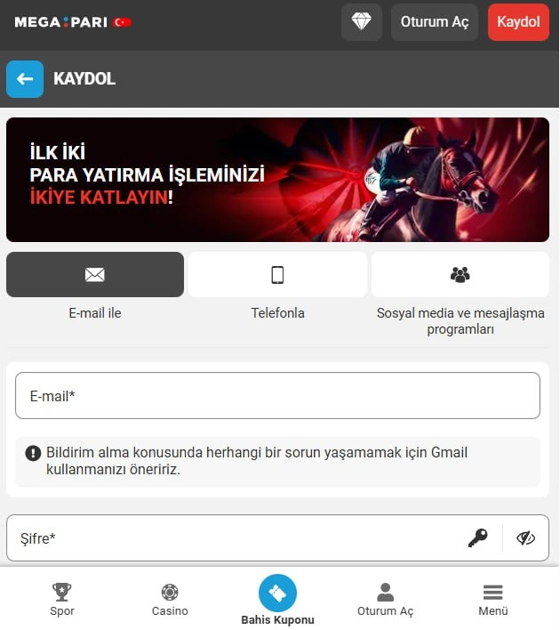 Megapari Türkiye Mobil Uygulama Girişi Megapari Türkiye Mobil Uygulama Girişi'nin Resmi